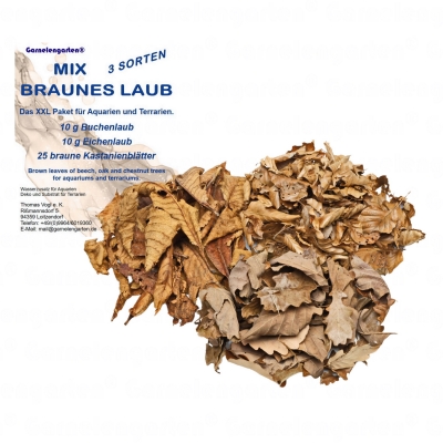 Garnelengarten® Mix Braunes Laub - Megapack